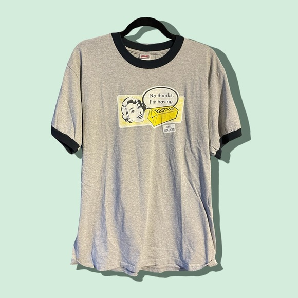 Vintage Tops - Vintage 90s Wisconsin Butter T-Shirt